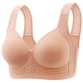 thumbnail image 1 of Harpily 2025 Bra Women Clearance Lace Back Button Shaping Cup Adjustable Shoulder Strap Large Size Bra, 1 of 2
