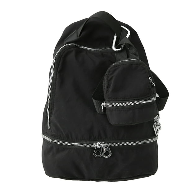 Mochila Diaria Unisex Color Sólido Con Juego Monedero