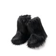 thumbnail image 3 of Botas IXU de mujer de ante sintético con pelo sintético, cálidas, hasta media pantorrilla y suela plana, 3 of 5