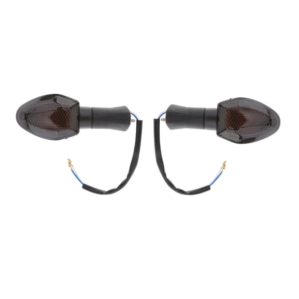 Paquete de 2 luces LED de señal de plástico, luz trasera, luz indicadora para Suzuki Gsf600 Gsf650, accesorios de para - marrón Sunnimix Pon la luz de cruce