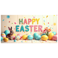 thumbnail image 3 of Easter Bunny Eggs Happy Easter Banner Festive Celebration Easter Decoration Event Decor Party Supplies Spring Backdrop Photography Props, 3 of 4