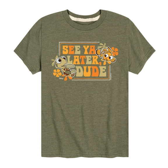 Finding Nemo - See Ya Later Dude - Toddler And Youth Short Sleeve Graphic T-Shirt