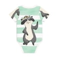 thumbnail image 2 of Rocae Cute Raccoon for Baby Climbing Clothes Soft Baby Romper for Active Infants Comfortable and Breathable Crawling Jumpsuit Unisex Baby Outfit 9M, 2 of 8