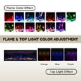thumbnail image 6 of Mondawe 60" Electric Fireplace  Insert/Wall Mount, Remote/Alexa/App Control, Low Noise, Timer, Touch Screen, Adjustable Lights & Flames, 6 of 12