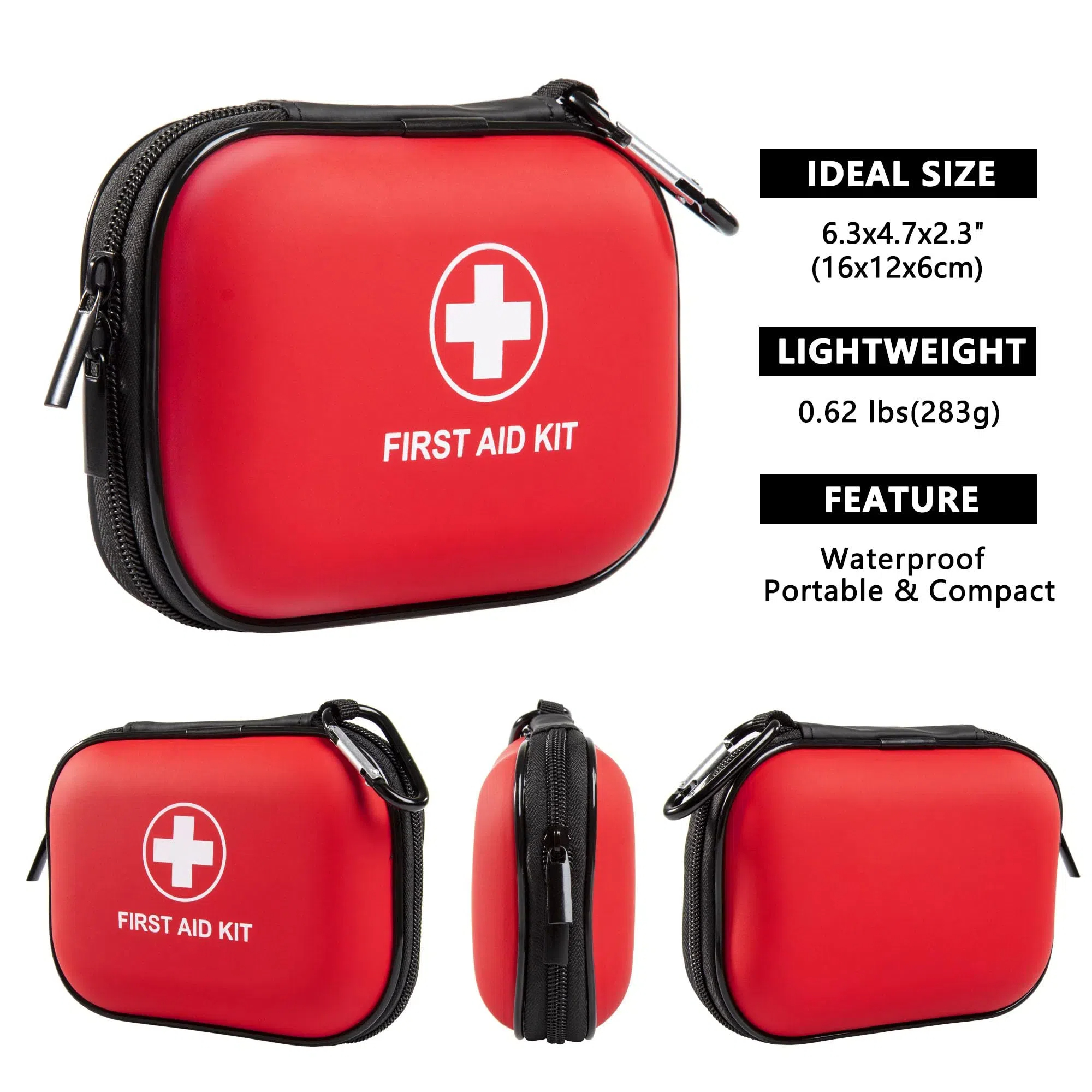 WEXLYN Mini First Aid Kit - 120 Piece Waterproof Hard Shell photo 8