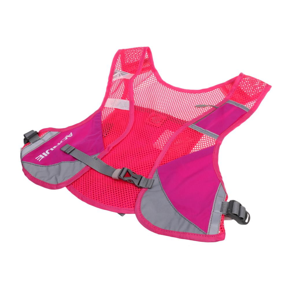 Water Bladder Running VestHiking Cycling Backpacking Leak Rose Red