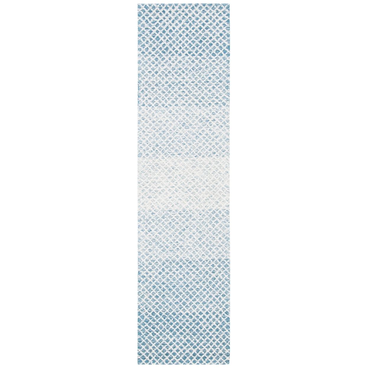 SAFAVIEH Micro-Loop Arnold Diamond Area Rug, Blue/Ivory, 4' x 6'