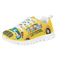 thumbnail image 1 of Pzuqiu School Bus Little Girls Tennis Shoes Size 13 Comfortable Lace Up Athletic Shoes Breathable Kids Yellow Sports Shoes Back to School, 1 of 7