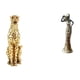 thumbnail image 1 of Figura de , adorno de dorado, escultura de resina para escritorio, arte , estatua de dama tribal coleccionable, diseño artíst, 1 of 8