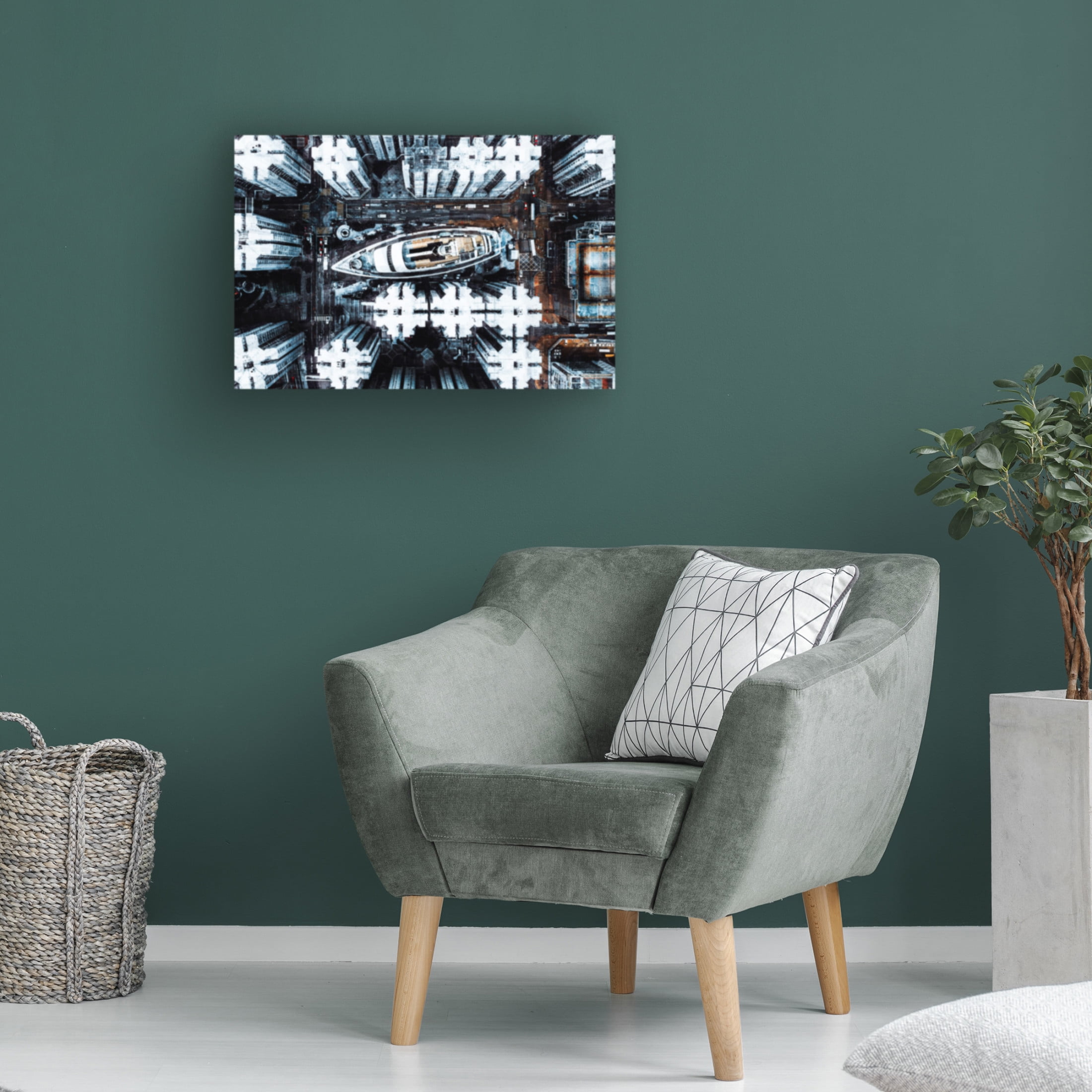 Canvas Wall Art - Carmine Chiriaco 'Among Hk Buildings' Wall Art for Living Room, Bedroom, or Office D?cor by Trademark Fine Art - 19 x 12 Inches