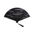 thumbnail image 2 of Eolstice Decoration Folding Fan Classical Antique Style, Folding Fan Summer Tassel Model, Portable Fan Paper Fan Stage Props, for Party, Home Decor, 2 of 6