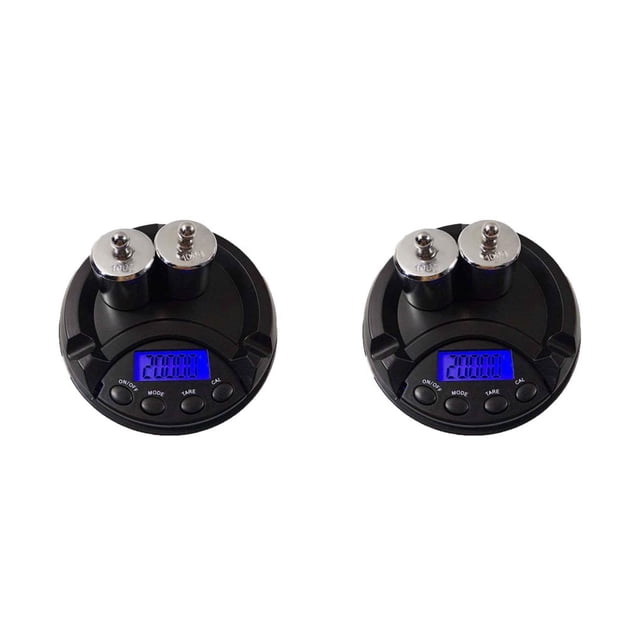 Sonducket Exhibición portátil del LCD de la escala de la joyería de Bonrich con la luz de fondo azul para pesar la joyería 500 g/0.1 2piezas