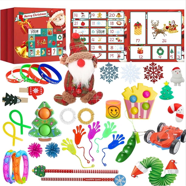 Caja ciega con calendario de cuenta atrás para la Navidad, descompresión, juguete de regalo