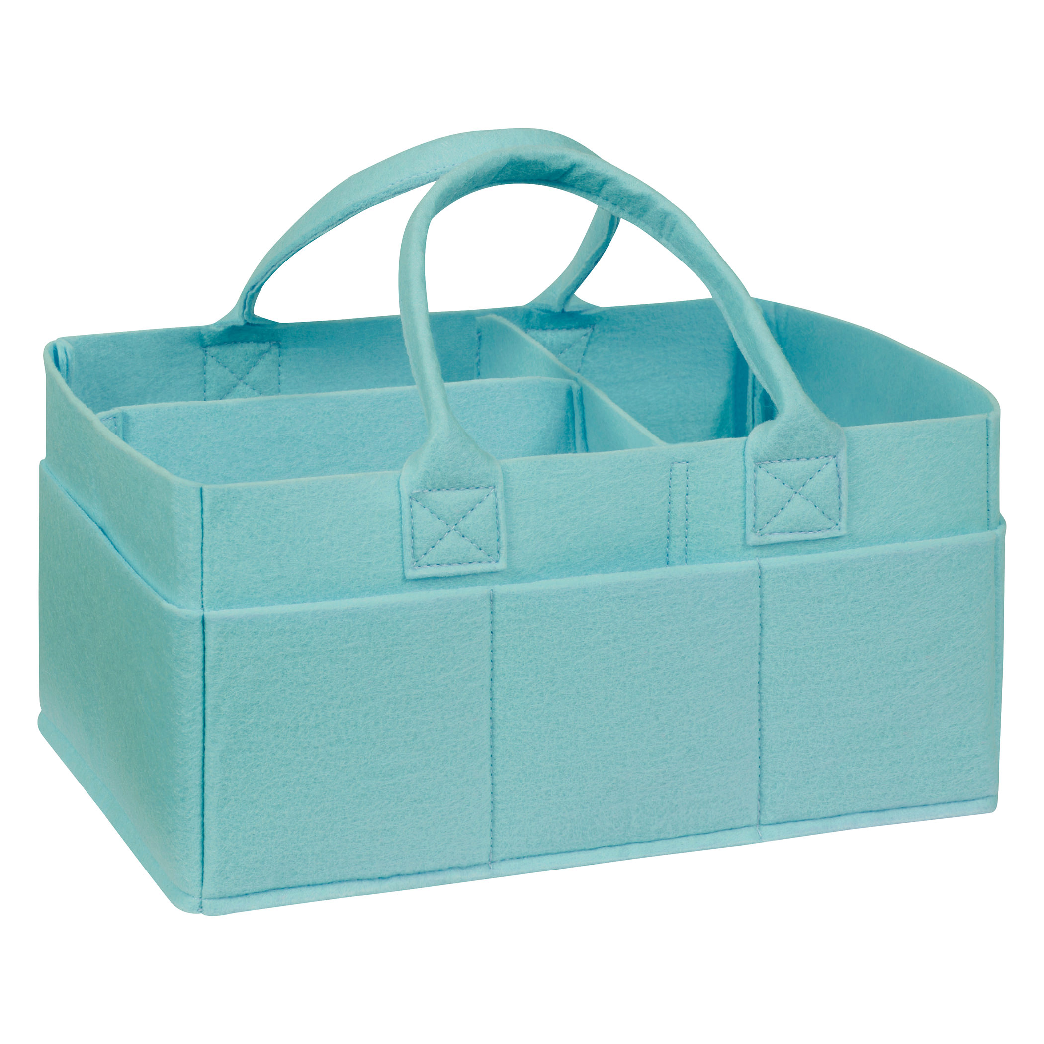 Pale Aqua Felt Storage Caddy