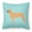 Blue, variant on Carolines Treasures BB3871PW1414 Bullmastiff Checkerboard Green Fabric Decorative Pillow