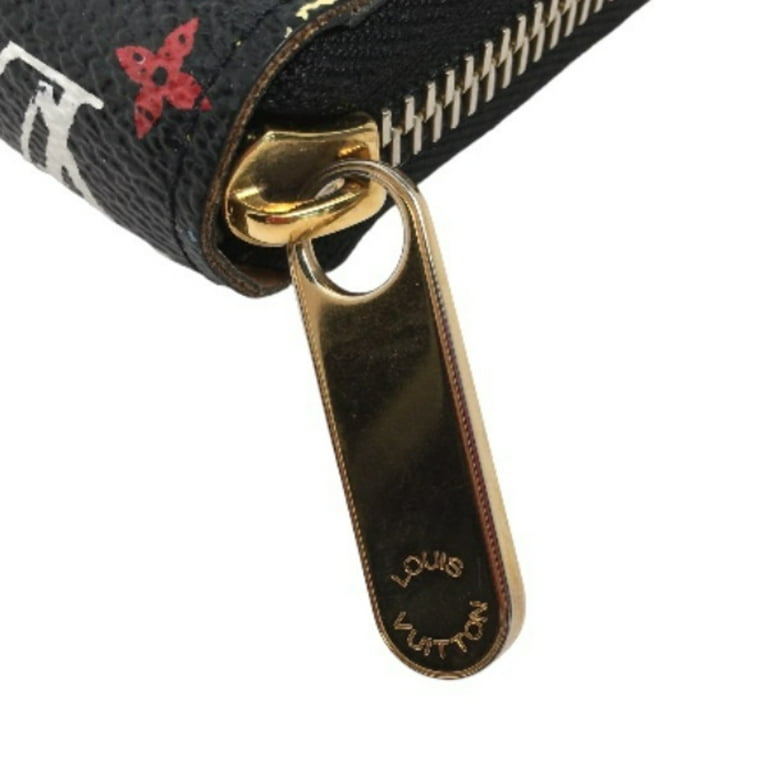 LOUIS VUITTON Monogram Multicolor Zippy Wallet White Litchi