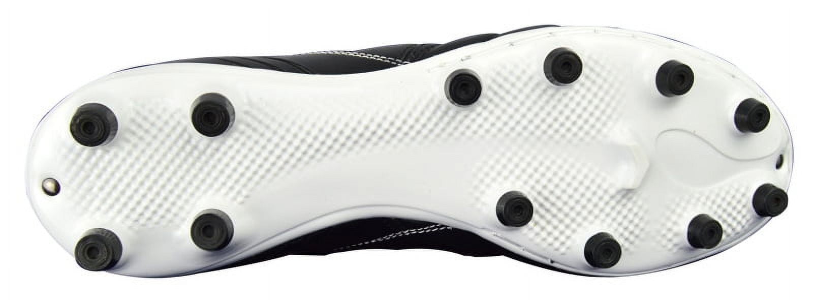 VIZARI - Classico FG- Soccer Shoes, Cleats, Black/White, Size - 7.5 (Adult)
