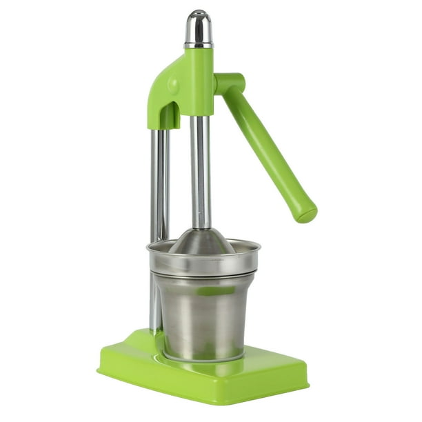Exprimidor manual de frutas de acero inoxidable | Extractor de cítricos y frutas de alta eficiencia | Filtro de pulpa fácil de limpiar | Prensa de palanca para uso doméstico y comercial
