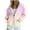 Multicolor, variant on Viikei Zip Up Hoodies for Women Sweatshirt for Women Women's Casual Printed Zippered Long Sleeved Hooded Sweatshirt Jacket Top