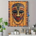 thumbnail image 4 of African Mask Decorative Painting/Canvas Art， Ideal for Living Room， Bedroom， Office， Study， Home Decor， Featuring Ethnic Beadwork and Tribal Art Design， Cultural Wall Art., 4 of 8