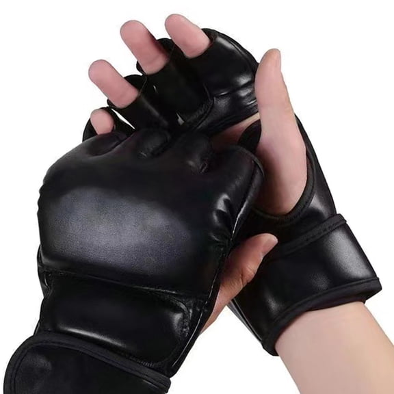 Boxing Gloves MMA Gloves Training Gloves Half Finger Sport Gloves Heavy Bag Gloves Punching Gloves Kickboxing Gloves