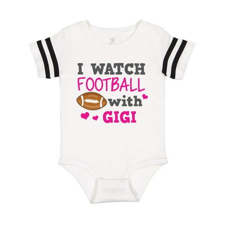 

Inktastic I Watch Football with My Gigi Gift Baby Boy or Baby Girl Bodysuit