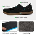 thumbnail image 4 of Women House Shoes Diabetic Shoes Adjustable Arthritis Edema Swollen Feet Indoor Outdoor Wide Slippers 8.5,Black, 4 of 8
