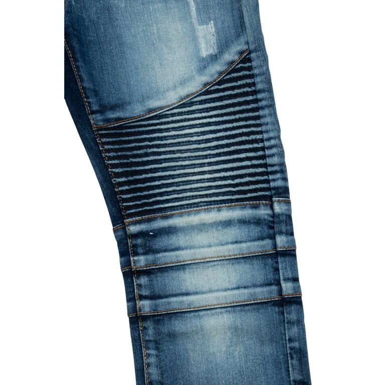 X RAY JEANS Little Boy's Moto Jeans, Light Blue, 5 - Walmart.com