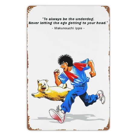 Hajime No Ippo Animes 12x8 Inch Rust-Free Tin Poster - Home Decor