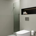 thumbnail image 6 of Fine Fixtures Hinged Frameless Shower Door - Clear Tempered Glass Door - Walk In Shower Enclosure 24" W x 74" H Polished Chrome Finish, 6 of 10