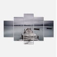 thumbnail image 2 of Design Art - Jetée et Bateaux au Bord de la Mer, 2 of 3