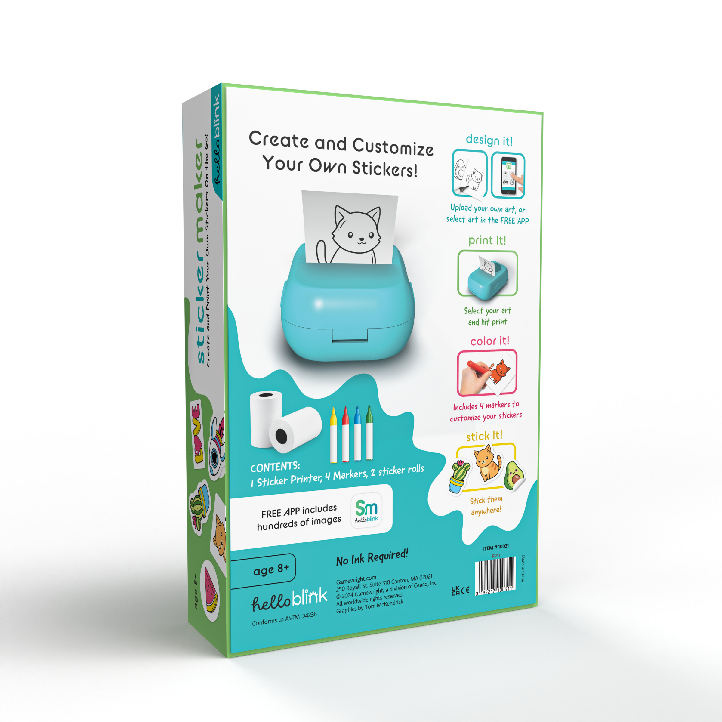 Ceaco Hello Blink Sticker Maker - Bluetooth Thermal Printer photo 3
