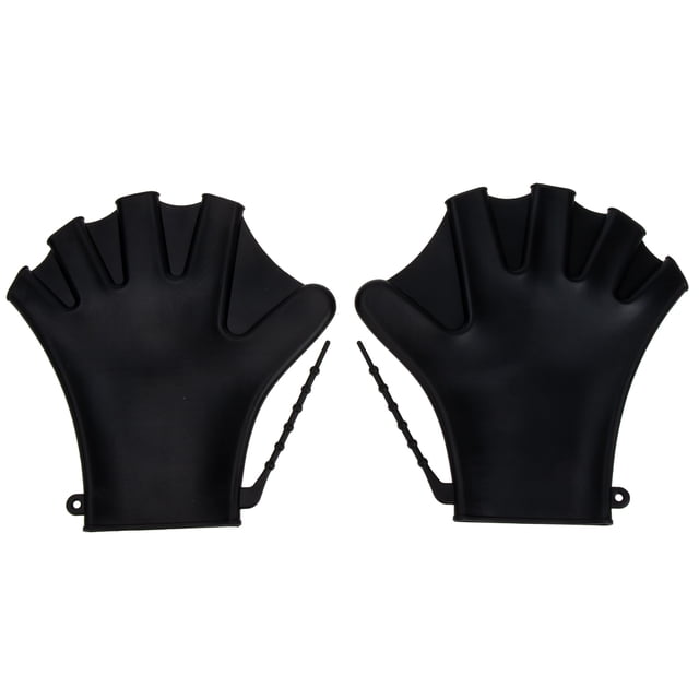 1 par de palas de natación ajustables, guantes de piscina, guantes auxiliares de buceo