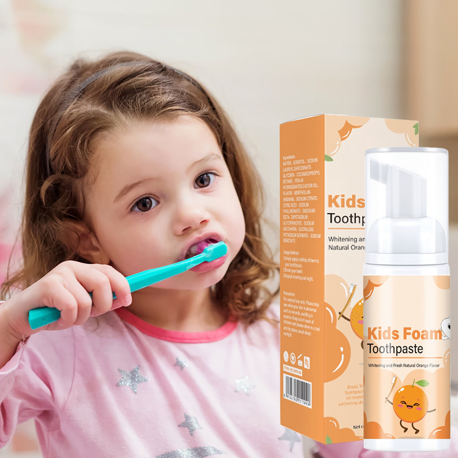 LBS Foam Toothpaste Kids Foam Toothpaste for U Shaped Toothbrush