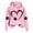 Pink, variant on LOVZFMLL Sweatshirt for Women Heart Print Long Sleeve Loose Fit Cute Fall Clothes 2025 Women Fashion Hooded Pullover Comfort