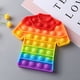 thumbnail image 4 of Camiseta Rainbow Push Bubble Sensory Relief Stress Niños Juguetes para adultos (C) Likrtyny juguetes de los niños, 4 of 9
