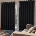 thumbnail image 2 of Cortinas Blackout Joydeco para puertas corredizas para patio, 100 x 275 cm, color negro, 2 of 7