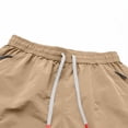 thumbnail image 6 of EOYWHK Mens Basketball Shorts Quick Dry with Pockets Elastic Waist Mens Active Shorts Soft Lightweight Breathable for Workout Training Khaki, Size XXXXL, 6 of 8