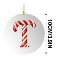 thumbnail image 3 of Ornements d'Alphabet pour Arbre de Noël, 26 Lettres de Canne à Sucre Initiales Pendentif, 26 Lettres Décoration d'Arbre de Noël Pendentif, Décorations Rouges Monogramme Personnalisées pour Cadeaux d'Arbre de Noël Diy, 3 of 5