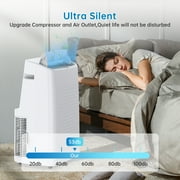 15,000 BTU Portable Air Conditioner Cools up to 800 sq.ft, 4-in-1 Portable AC Units with Fan & Dehumidifier for Large Room, Department, Office