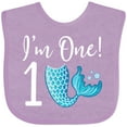 thumbnail image 3 of Inktastic 1st Birthday Mermaid Party Girls Baby Bib, 3 of 4