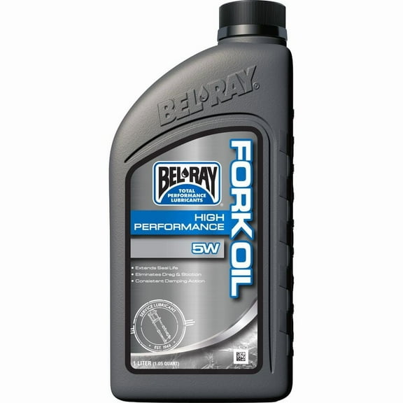 Bel-Ray  99300-B1LW; High-Performance Fork Oil 5W Liter