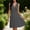 Gray women's sleeveless v neck dress a1, variant on Women's Sleeveless V Neck Mini Dress Solid A Line Casual Elegant Beach Short Dresses, Navy 2XL