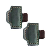 ZOURIH 2 Pcs Bygone Mark Bookmark with Pen Holder, Personalized Leather Magnetic Bookmark,Magnetic Bookmarks for Reading Women Book LoversTravelers Notebook Journal Covers,Green