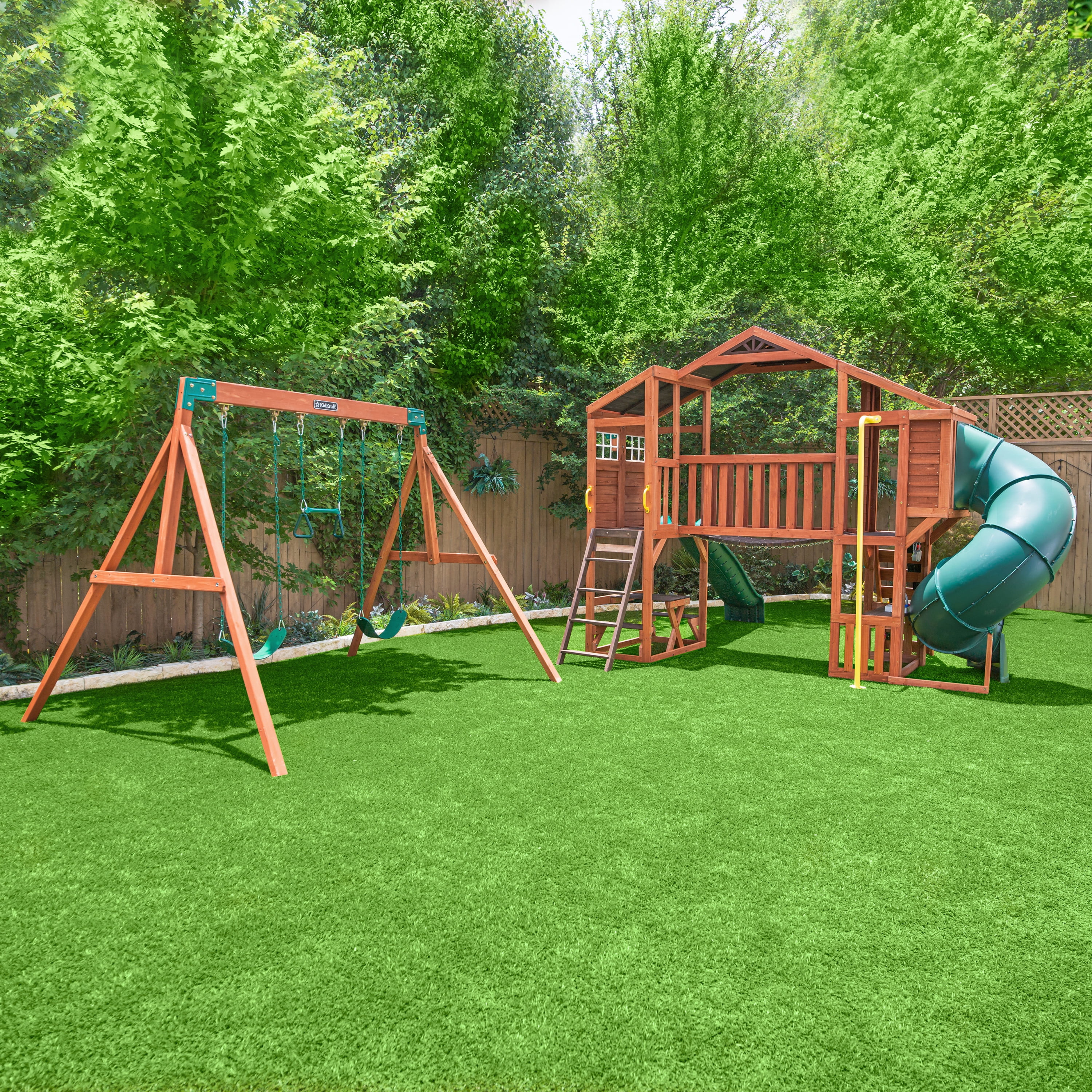 KidKraft Boulder Bluff Swing Set Playset