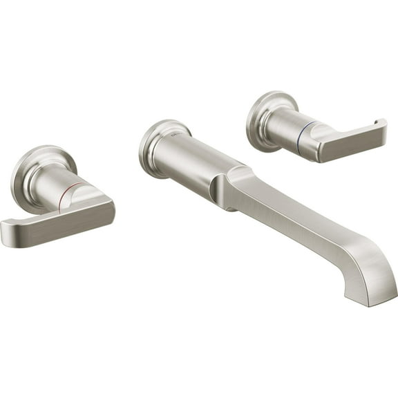 Delta T5789-Lhp-Wl Tetra Wall Mounted Two Handle Tub Filler - Lumicoat Stainless