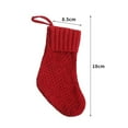 thumbnail image 6 of Mosey Christmas Stockings Wear Resistant Large Capacity Solid Color Knitted Stockings Xmas Tree Hanging Decoration, 6 of 8