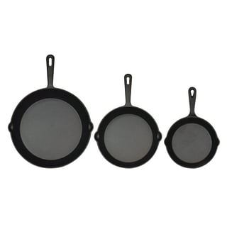 Jim Beam JB0217 10.5 Pre Seasoned Cast Iron Square Skillet for Grill, Gas,  Oven, Electric, Induction and Glass, Black
