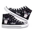 thumbnail image 5 of Kuromi-zapatos con dibujos animados de corazón para niña, el mismo estilo, lona alta, animación periférica, estudiantes masculinos y femeninos, informales, 2024, 5 of 5