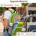 thumbnail image 6 of COEQINE Large Clear Backpack with Multiple Pockets, Heavy Duty Large PVC Transparent Bag for Boys Girls 17 Inch College Backpack See Through Book Bag for Stadium, Capybara School Supplies, 6 of 7
